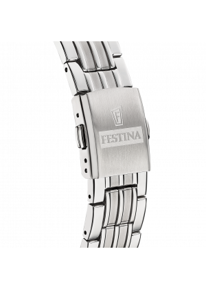 Festina swiss made watch f20005/1 silver steel strap, men's