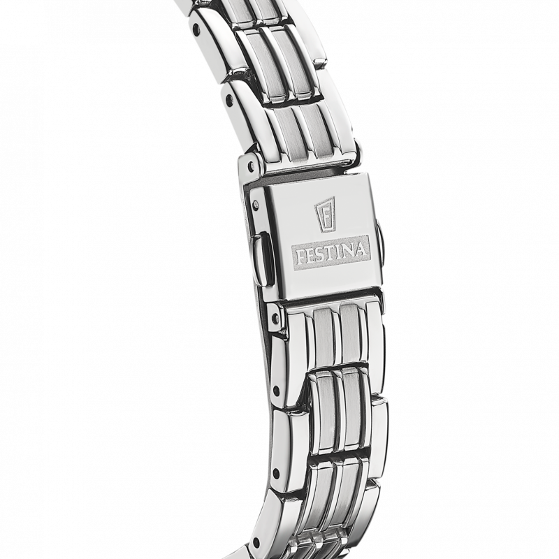 Festina swiss made watch f20006/1 silver steel strap, women's