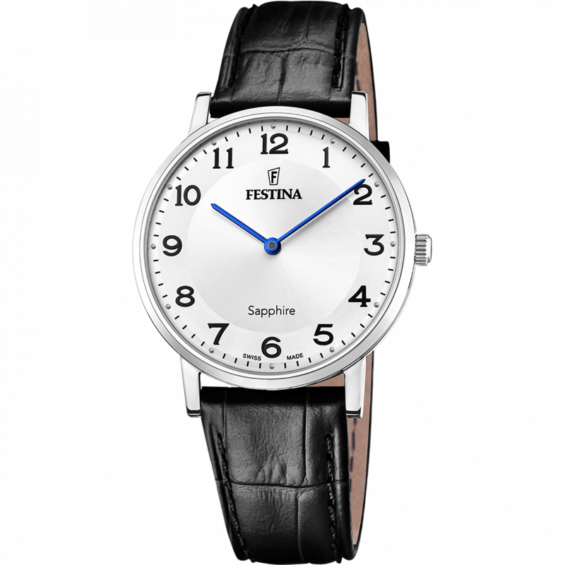 Festina men's white leather watch bracelet f20012/5