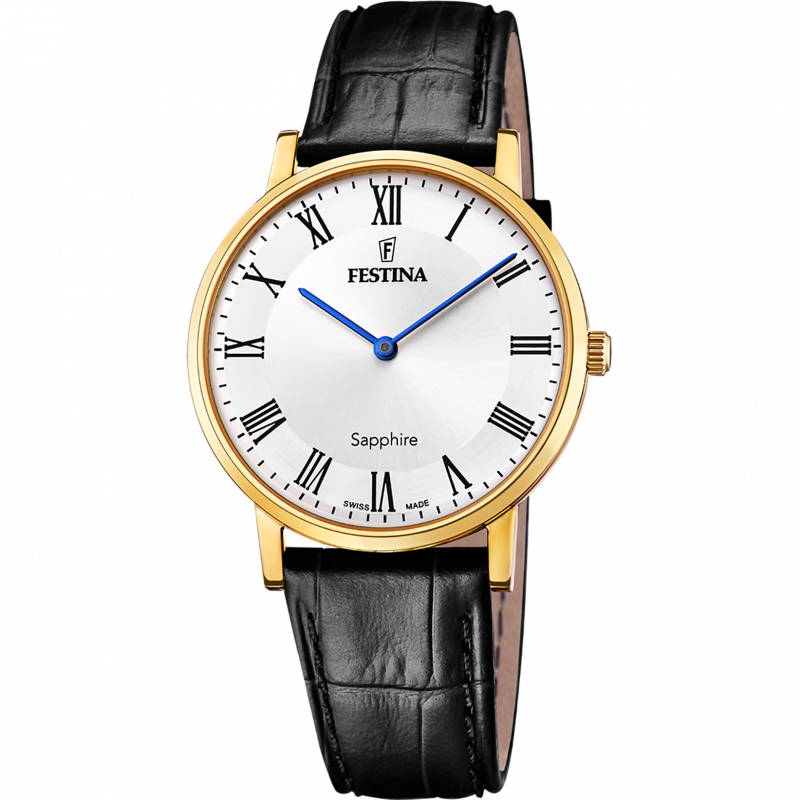 Festina men's white leather watch bracelet f20016/4