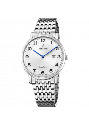 Festina men's grey silver 316l stainless steel watch bracelet f20018/4