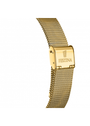 Festina watch f20022/2 champagne steel strap, men's