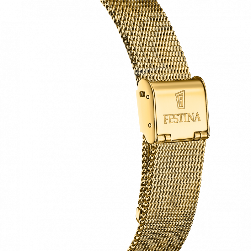 Festina watch f20022/2 champagne steel strap, men's