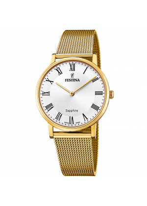 Festina men's white 316l stainless steel watch bracelet f20022/4