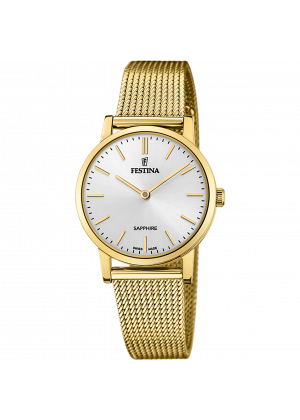 Festina watch f20023/1 white steel strap, women's