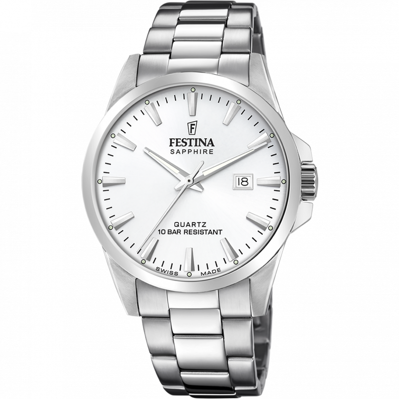 Festina watch f20024/2 silver men's