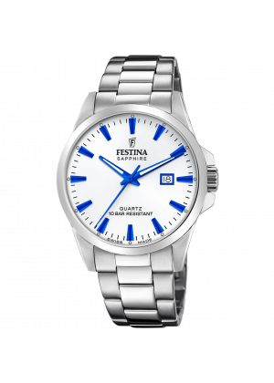 Festina swiss men's white stainless steel watch bracelet f20024/5