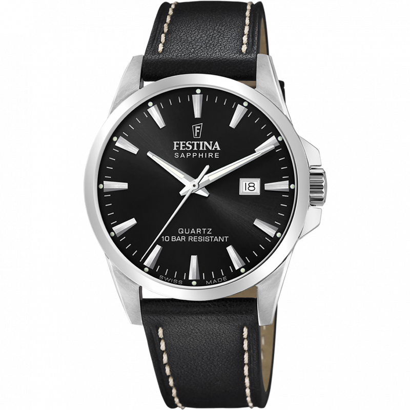 Festina watch f20025/4 black men's