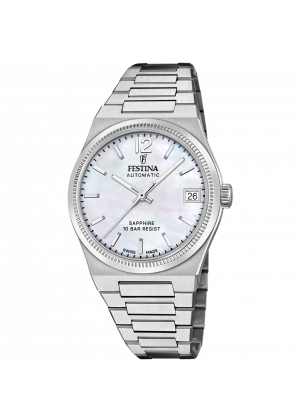 Festina women's watch swiss made rivé f20029/1 cream