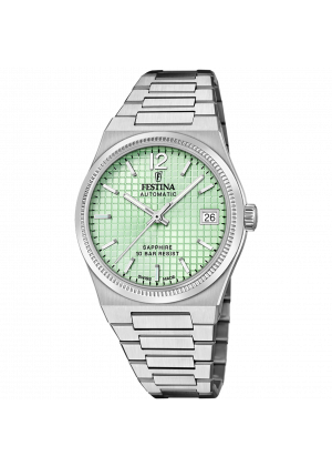 Festina women's watch swiss made rivé f20029/3 green