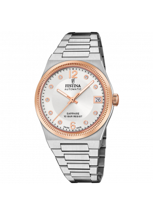 Festina women's watch swiss made rivé f20031/1 cream