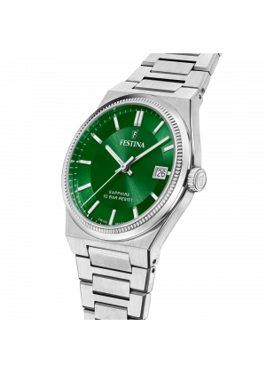 Festina men's watch swiss made rivé f20034/3 green