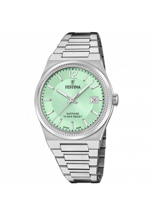 Festina women's watch swiss made rivé f20035/3 green