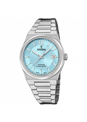 Festina women's watch swiss made rivé f20035/7 blue