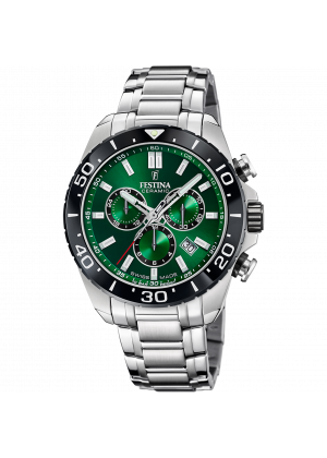 Festina swiss made men's green stainless steel watch bracelet f20042/3