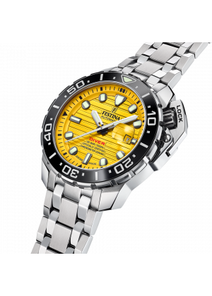 Festina swiss men's yellow watch f20043/1