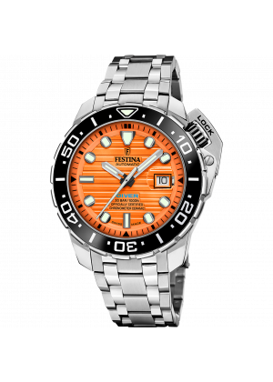 Festina swiss men's orange watch f20043/3