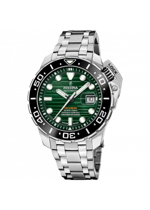 Festina swiss men's green watch f20043/4