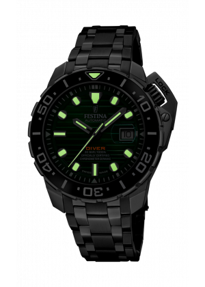 Festina swiss men's green watch f20043/4