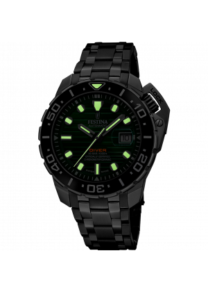 Festina swiss men's green watch f20043/4