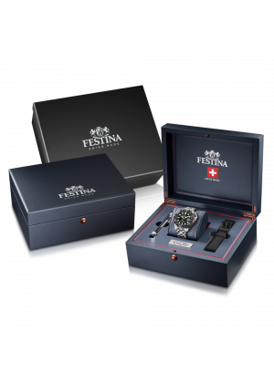 Festina swiss men's black watch f20043/6