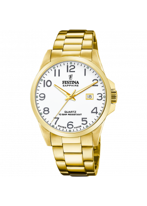 Festina swiss men's white watch f20044/1