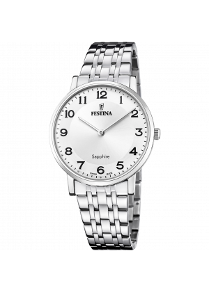 Festina swiss made men's white stainless steel watch bracelet f20045/1