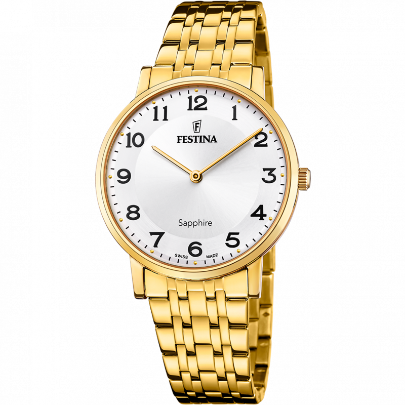 Festina swiss men's white watch f20046/1