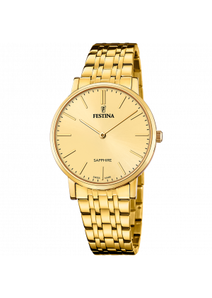 Festina swiss made men's beige stainless steel watch bracelet f20046/3