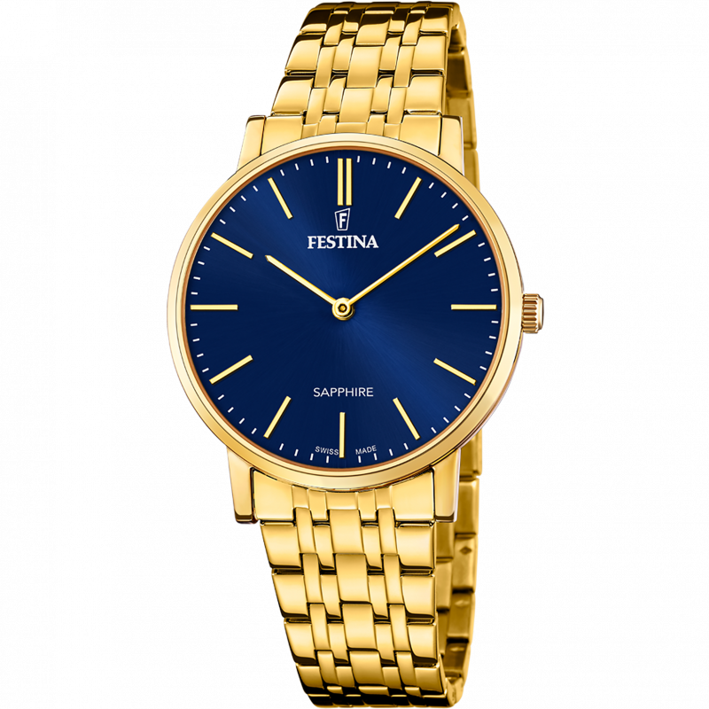 Festina swiss men's blue watch f20046/4