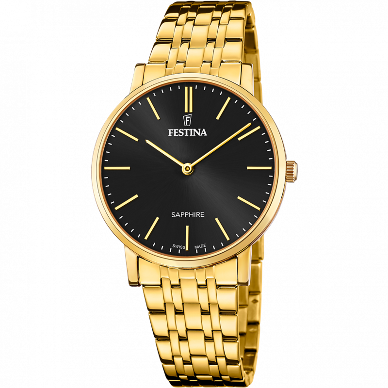 Festina swiss men's black watch f20046/5