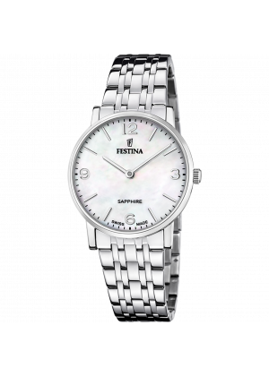 Festina swiss made women's beige stainless steel watch bracelet f20047/2