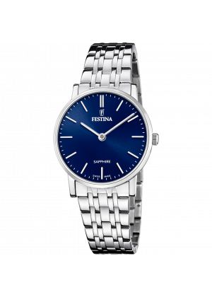 Festina swiss made women's blue stainless steel watch bracelet f20047/3