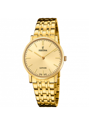 Festina swiss made women's beige stainless steel watch bracelet f20048/3