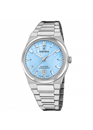 Festina men's watch swiss made rivé f20051/3 blue