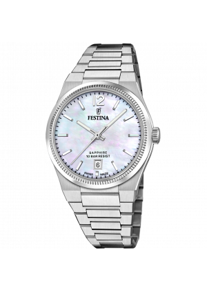 Festina women's watch swiss made rivé f20052/1 beige