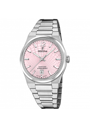 Festina women's watch swiss made rivé f20052/3 pink