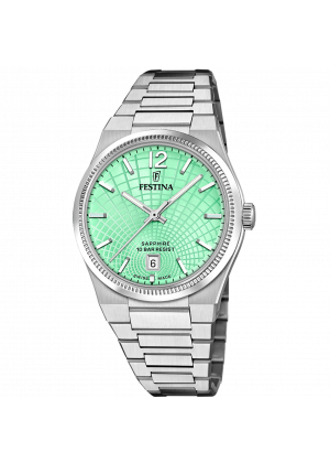 Festina women's watch swiss made rivé f20052/4 green