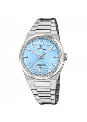 Festina women's watch swiss made rivé f20052/5 blue