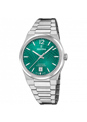 Festina women's watch swiss made rivé f20052/6 green