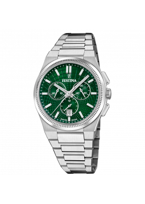 Festina swiss made men's watch rivé f20059/3 green