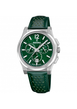 Festina swiss made men's watch rivé f20060/3 green