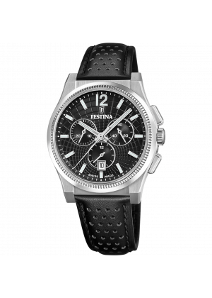 Festina men's watch swiss made rivé f20060/4 black