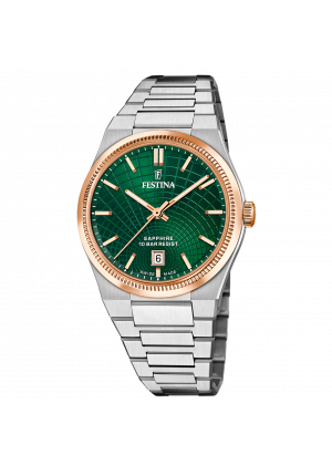 Festina swiss made men's watch rivé f20065/3 green