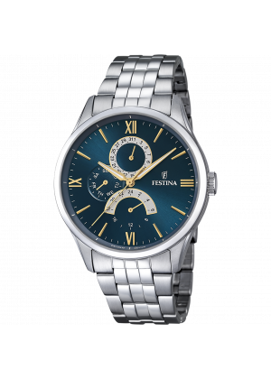 Festina watch f16822/a blue steel strap, men