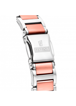 Festina mademoiselle watch f16937/d stainless steel with stainless steel strap, women's.