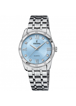 Festina watch f16940/e blue stainless steel 316l strap, women