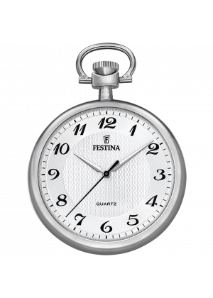 Festina pocket f2020/1 white men's pocket watch