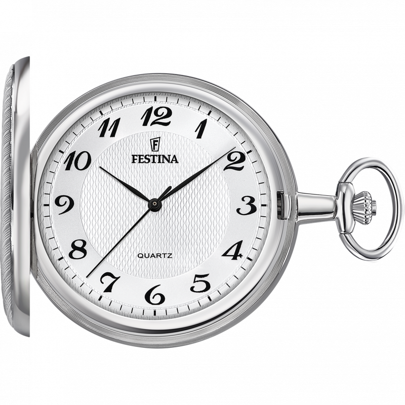 Festina pocket f2024/1 silver men's pocket watch