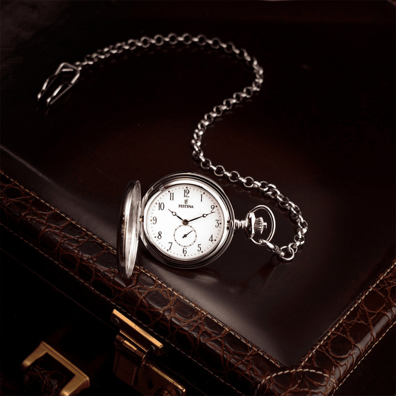 Festina f2026/1 white men's pocket watch